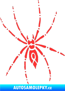 Samolepka Pavouk 011 levá světle červená