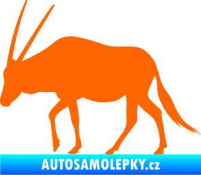 Samolepka Antilopa 001 levá Fluorescentní oranžová