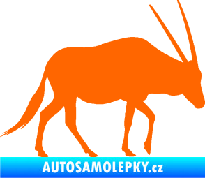 Samolepka Antilopa 001 pravá Fluorescentní oranžová