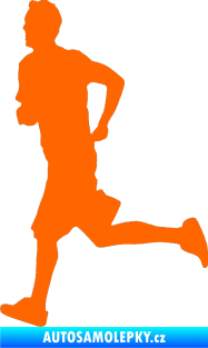 Samolepka Běžec 001 levá Fluorescentní oranžová