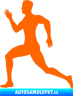 Samolepka Běžec 003 levá Fluorescentní oranžová