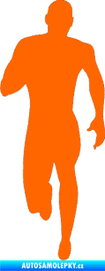 Samolepka Běžec 005 levá Fluorescentní oranžová