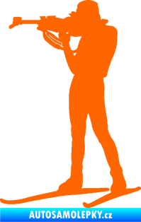 Samolepka Biatlon 003 levá Fluorescentní oranžová