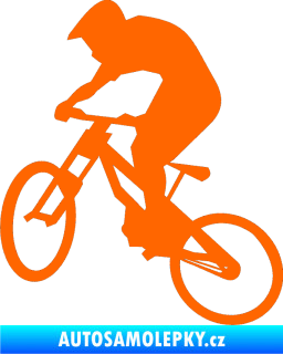 Samolepka Biker 002 levá Fluorescentní oranžová
