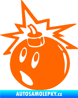 Samolepka Bomba 003 levá Fluorescentní oranžová