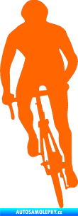 Samolepka Cyklista 006 levá Fluorescentní oranžová