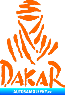 Samolepka Dakar 001 Fluorescentní oranžová