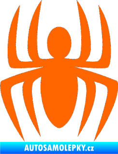 Samolepka Pavouk 005 Fluorescentní oranžová