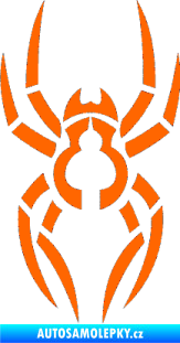 Samolepka Pavouk 006 Fluorescentní oranžová