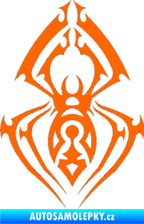 Samolepka Pavouk 009 Fluorescentní oranžová