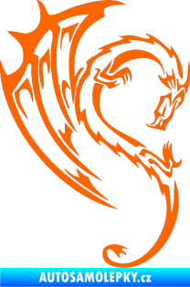 Samolepka Dragon 043 pravá Fluorescentní oranžová