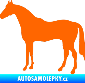 Samolepka Kůň 004 levá Fluorescentní oranžová