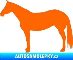 Samolepka Kůň 007 levá Fluorescentní oranžová
