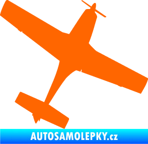 Samolepka Letadlo 003 pravá Fluorescentní oranžová