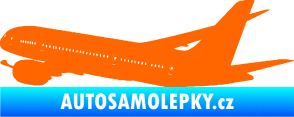 Samolepka Letadlo 009 levá Fluorescentní oranžová