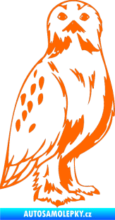 Samolepka Predators 061 pravá sova Fluorescentní oranžová