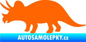 Samolepka Triceratops 001 levá Fluorescentní oranžová