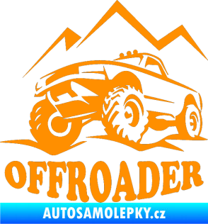 Samolepka 4x4 Offroader levá oranžová