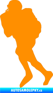 Samolepka Americký fotbal 002 levá oranžová