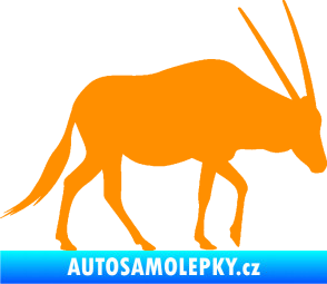 Samolepka Antilopa 001 pravá oranžová
