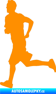 Samolepka Běžec 001 levá oranžová