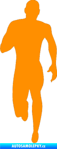 Samolepka Běžec 005 levá oranžová