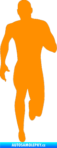Samolepka Běžec 005 pravá oranžová
