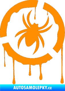 Samolepka Pavouk 001 - pravá oranžová
