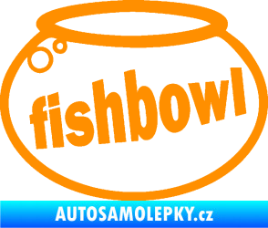 Samolepka Fishbowl akvárium oranžová