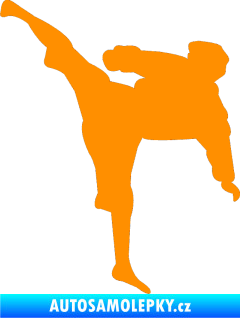 Samolepka Karate 009 levá oranžová