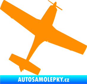 Samolepka Letadlo 003 pravá oranžová