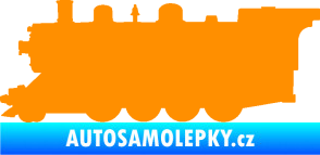 Samolepka Lokomotiva 002 levá oranžová