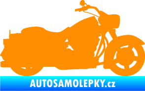 Samolepka Motorka 045 pravá Harley Davidson oranžová