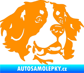 Samolepka Pes 131 pravá bernský salašnický pes oranžová