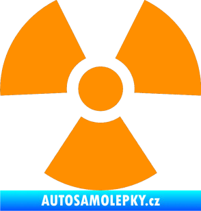 Samolepka Radioactive 001 radiace oranžová