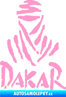 Samolepka Dakar 001 světle růžová