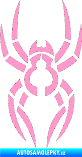 Samolepka Pavouk 006 světle růžová