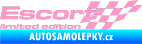 Samolepka Escort limited edition pravá světle růžová