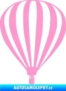 Samolepka Horkovzdušný balón 001  světle růžová