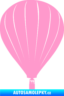Samolepka Horkovzdušný balón 002 světle růžová