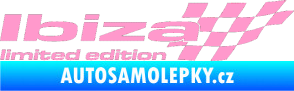Samolepka Ibiza limited edition pravá světle růžová