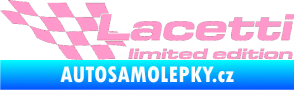 Samolepka Lacetti limited edition levá světle růžová