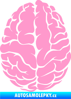 Samolepka Mozek 001 levá světle růžová