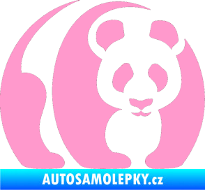 Samolepka Panda 001 pravá světle růžová