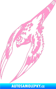 Samolepka Predators 063 levá světle růžová