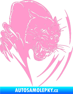 Samolepka Predators 111 pravá puma světle růžová