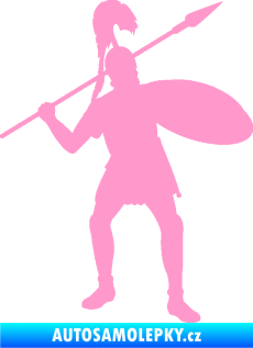 Samolepka Římský voják pravá světle růžová