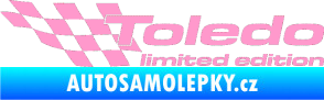 Samolepka Toledo limited edition levá světle růžová