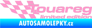 Samolepka Touareg limited edition levá světle růžová