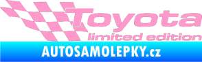 Samolepka Toyota limited edition levá světle růžová